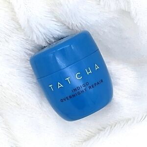 🔴 TATCHA BEAUTY Indigo Overnight Repair Serum in Cream Treatment - Travel Size
